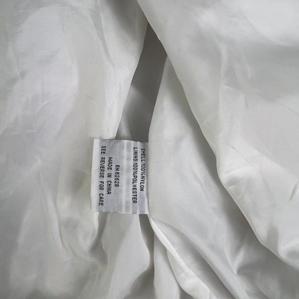 Southpole Jacket Womens 1X White Gold Full Zip Hooded Windbreaker Y2K Retro - Picture 10 of 14